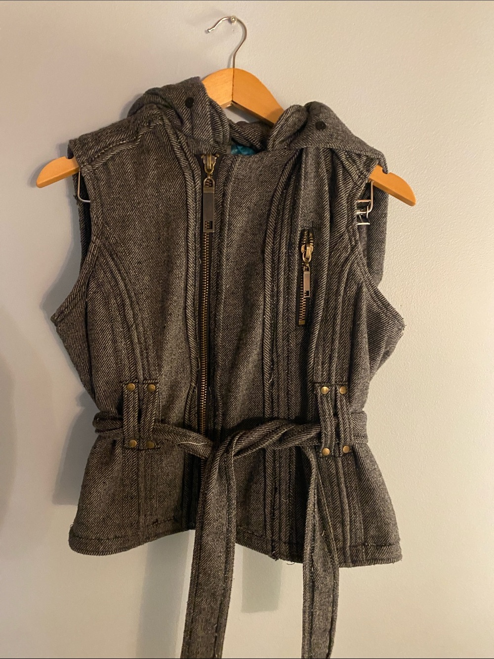 Vintage Hooded Vest